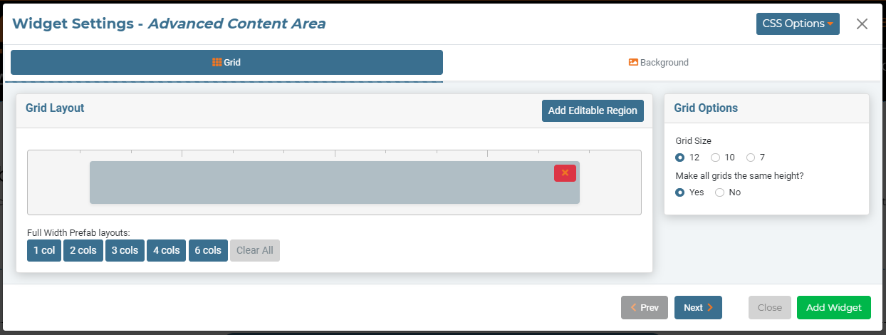 Advanced Content Widget